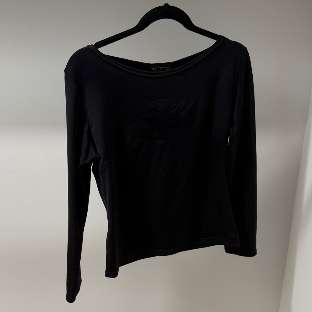 Fendi Black Long Sleeve Blouse